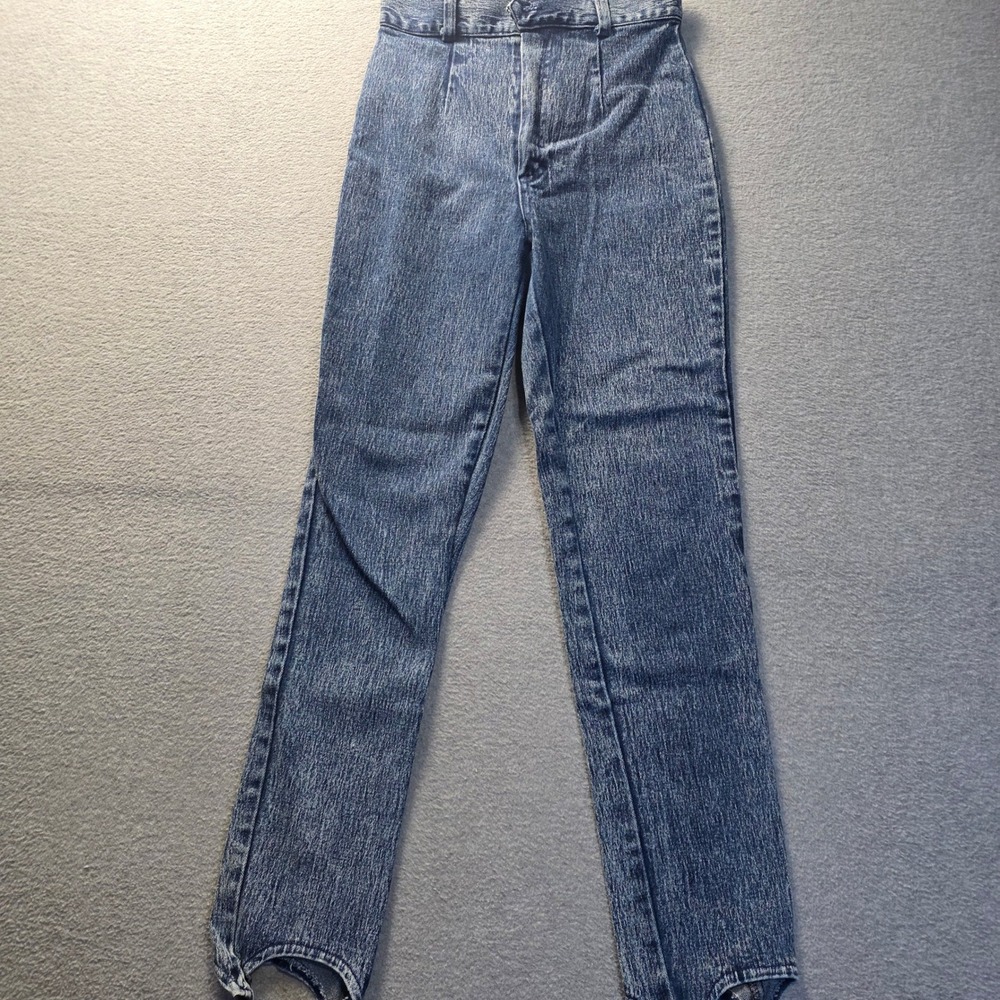 Tatto  Stirrup Jeans Womens Size 8 Acid Wash Denim High Rise Tapered Vintage 80s